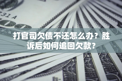 武汉打官司欠债不还怎么办？胜诉后如何追回欠款？