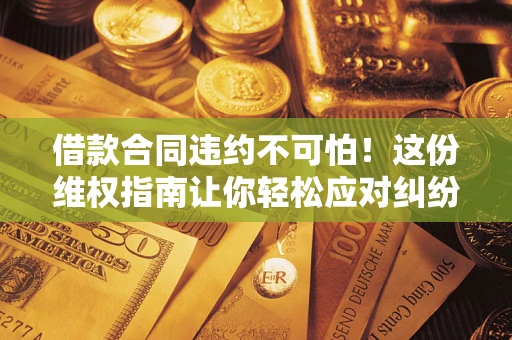 武汉借款合同违约不可怕！这份维权指南让你轻松应对纠纷