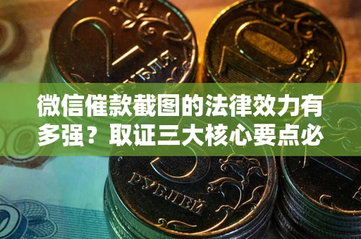 武汉微信催款截图的法律效力有多强？取证三大核心要点必须知道！