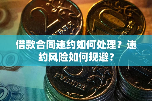 武汉借款合同违约如何处理？违约风险如何规避？