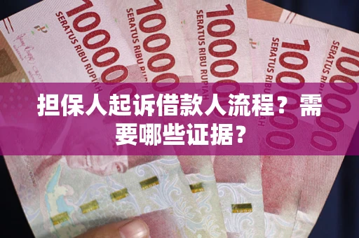 武汉担保人起诉借款人流程？需要哪些证据？