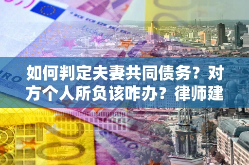 武汉如何判定夫妻共同债务？对方个人所负该咋办？律师建议