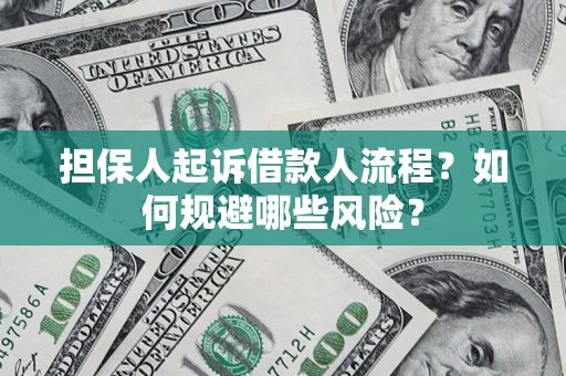 武汉担保人起诉借款人流程？如何规避哪些风险？
