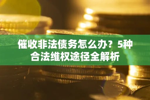 武汉催收非法债务怎么办？5种合法维权途径全解析