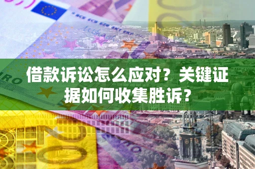 武汉借款诉讼怎么应对？关键证据如何收集胜诉？