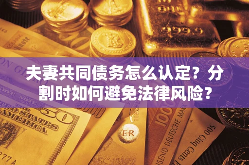 武汉夫妻共同债务怎么认定？分割时如何避免法律风险？