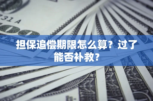 武汉担保追偿期限怎么算？过了能否补救？