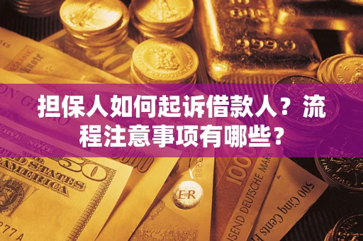 武汉担保人如何起诉借款人？流程注意事项有哪些？