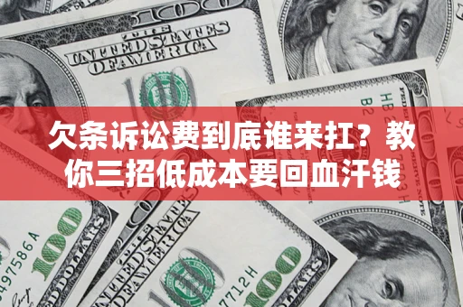 武汉欠条诉讼费到底谁来扛？教你三招低成本要回血汗钱